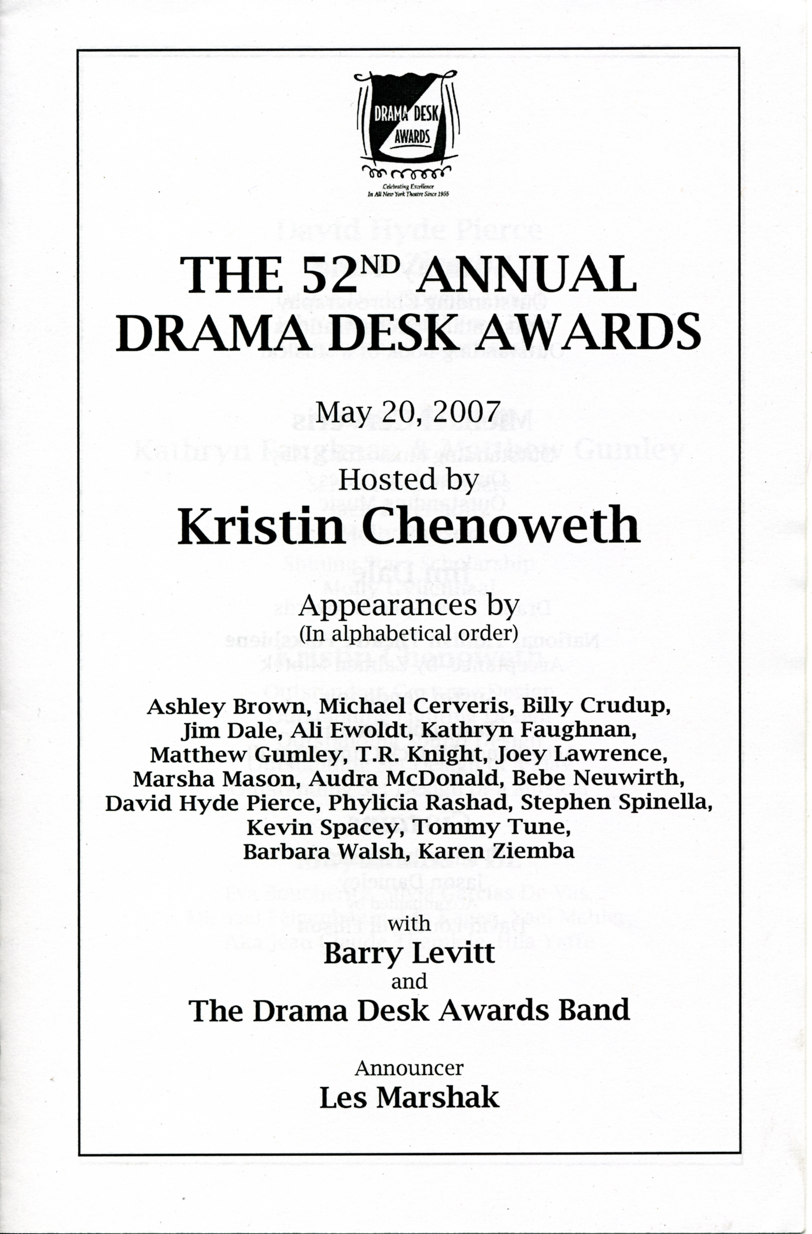 Drama Desk award